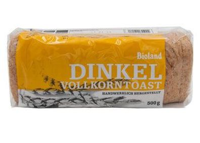 Das Backhaus 6x Bioland Dinkelvollkorntoast 500g 500g