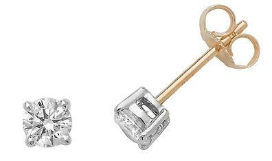 18 Karat (750) Gold Diamant Paar Ohrstecker Brillant-Schliff 0.65 Karat GH - SI2