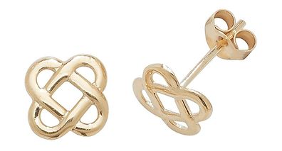 9 ct/Karat Gelb Gold Damen - Paar Ohrstecker