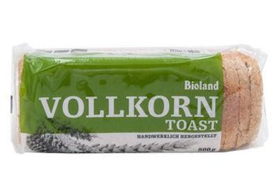 Das Backhaus 6x Bioland Weizen Vollkorn Toast 500g