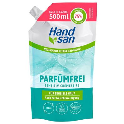 Handsan Cremeseife Sensitiv Nachfüller 500ml