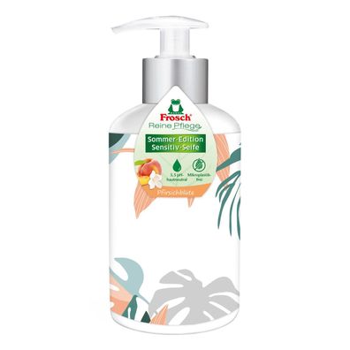 Frosch Sommer Edition Sensitiv Seife Pfirsichblüte 300ml