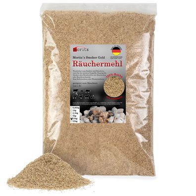 15kg Räuchermehl Buche fein 0,5 -1 mm Kalt-/Heißräuchern Fisch Fleisch uvm