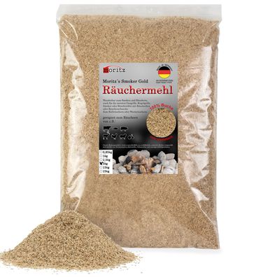 5kg Räuchermehl Buche fein 0,5 -1 mm Kalt-/Heißräuchern Fisch Fleisch uvm