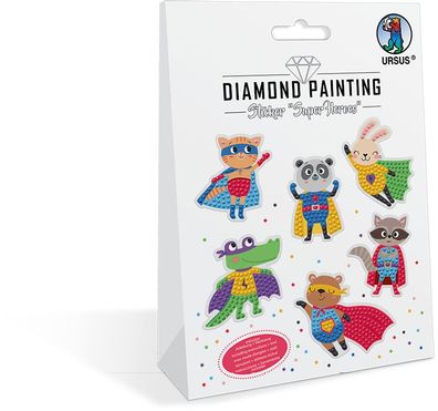 Bastelset Diamond Painting Stickers Super heroes