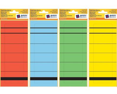 Rückenschilder Selbstklebend A4 Breit Kurz Ordner-Schilder Rücken Etiketten