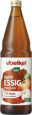 Voelkel 6x Apfelessig naturtrüb 0,75l