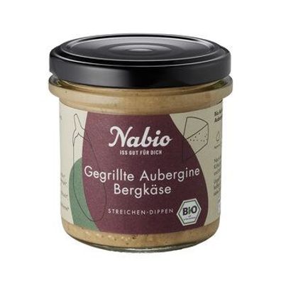 Nabio Nabio Mediterraner Aufstrich Gegrillte Aubergine Bergkäse 135g