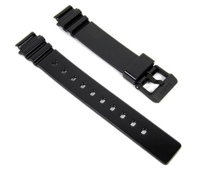 Casio Uhrenarmband Resin schwarz, glänzend für LRW-200H 18245