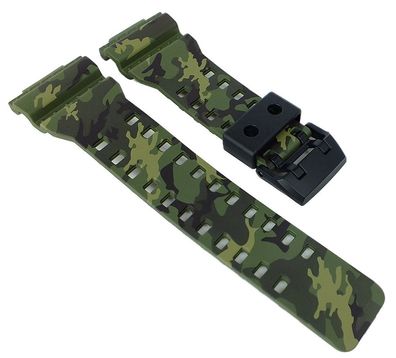 Casio G-Shock Uhrenarmband Kunststoff grün Camouflage ? GA-700CM-3AER