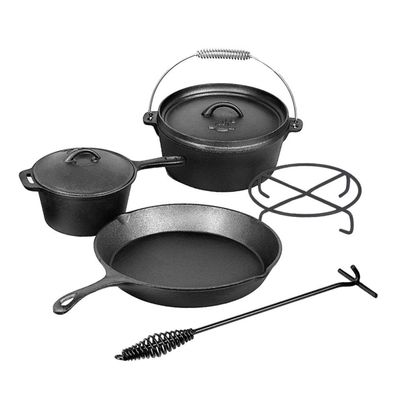 El Fuego Dutch Oven 5 tlg. Set AY4661 Pfanne Schmortopf Saucentopf