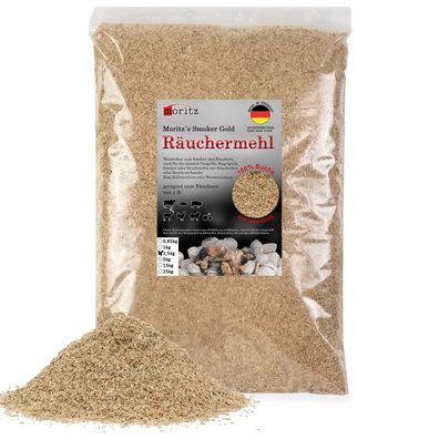 2,5kg Räuchermehl Buche fein 0,5 -1 mm Kalt-/Heißräuchern Fisch Fleisch uvm