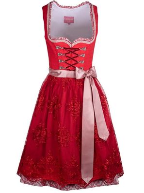 Dirndl Nakita 60cm Länge rot