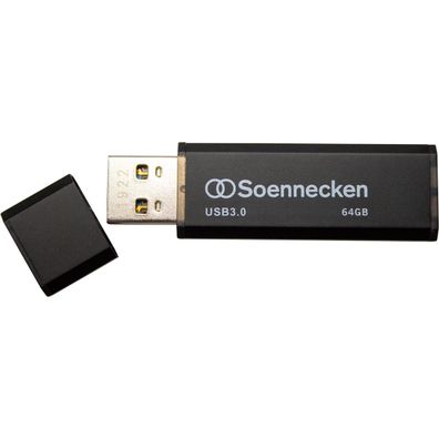 Soennecken USB-Stick 71619 3.0 64GB schwarz/silber