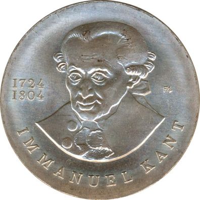 DDR 20 Mark 1974 Immanuel Kant Silber*