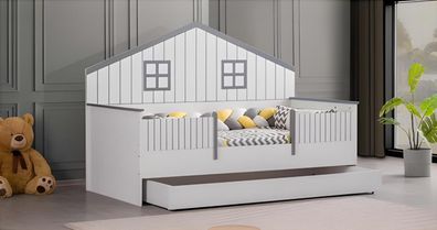 Modern Ausziehbares Kinderbett Luxuriöses Schlafzimmer Bett Holz Möbel