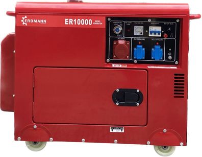 KW9500D DIESEL Elektrostart Stromerzeuger Generator 2x220V-1x380V