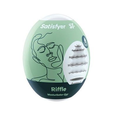 Satisfyer Ei-Masturbator in Riffelform