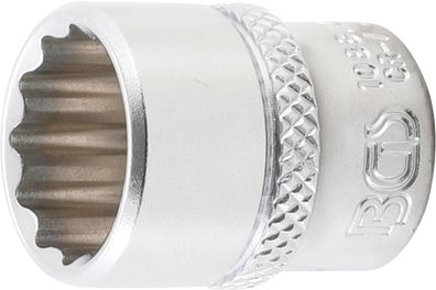 Steckschlüssel-Einsatz Zwölfkant | Antrieb Innenvierkant 6,3 mm (1/4") | SW 9/16" BGS