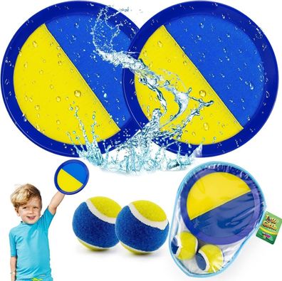 Weokeey Klettballspiel für Kinder Klettball Strand-Spielzeug Wurfspiel Spiel