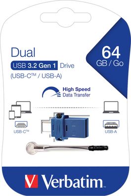 Verbatim USB 3.2 OTG Stick 64GB, Dual Drive