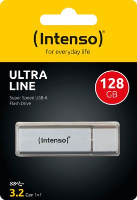 Intenso USB 3.2 Stick 128GB, Ultra Line, silber