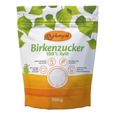 Birkengold 6x Birkengold Birkenzucker Beutel 500g