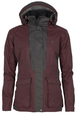 Pinewood 3183 Dog Sports 2.0 Damen Jacke Earth Plum/D. Anthracite (817)