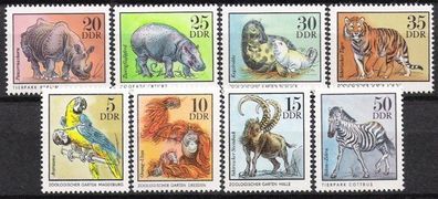 DDR Nr.2030/37 * * Zootiere 1975, postfrisch