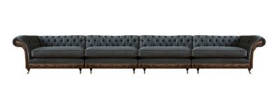 Designer Graue Chesterfield Couch Modernes Sofa Polstercouchen Möbel