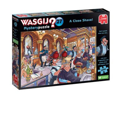 Jumbo Spiele 1110100337 Wasgij Mystery 27 um Haaresbreite 1000 Teile Puzzle