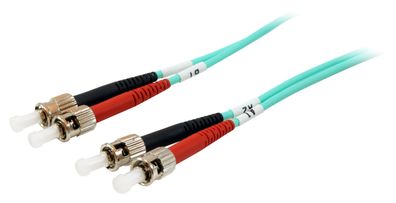 Equip 25224307 Equip LWL Patchkabel ST->ST 3.00m Multimode Duplex OM3 turq Polybe