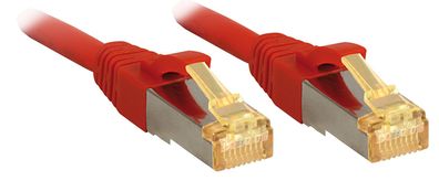 Lindy 47293 Patchkabel 1.50m RJ45 S/FTP LSOH, mit Cat7 Rohkabel, rot