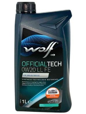 Wolf OfficialTech 0W-20 LL FE 1 Liter