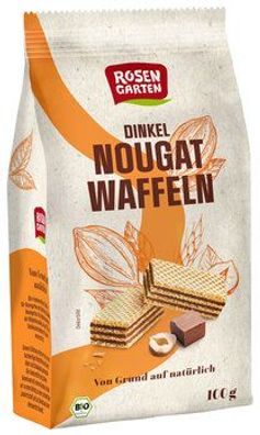 Rosengarten 6x Dinkel-Nougat-Waffeln 100g