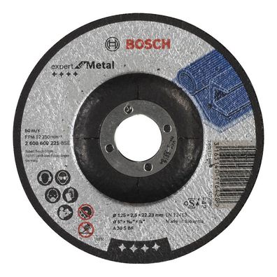 Bosch 2608600221 Bosch Trennscheibe gekröpft 125x2,5 mm für Metall