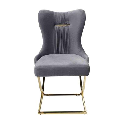 Modern Esszimmer Luxus Sessel Stuhl Grau Lehnstuhl Wohnzimmer Möbel Neu