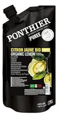 Ponthier BIO Zitronen-Püree 2x 1kg Fruchtpüree aus 100% sizilianischen Zitronen