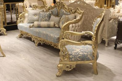 Klassisch Sofagarnitur 3 + 1 + 1 Sitzer Sofa 3er Komplett Set Relax 2x Sessel 3tlg