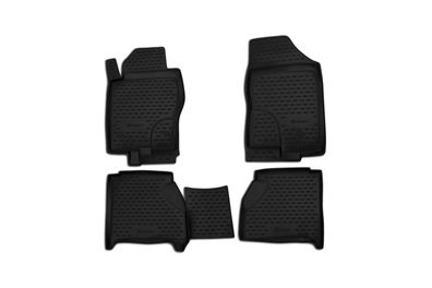 Element Gummi-Fußmatten 3D für NISSAN Navara (Frontier), 2010-2015, Pick-up mit Doppe