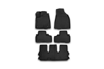 Element Gummi-Fußmatten 3D für TOYOTA Highlander, 2014->, SUV 5 Türen, 5 tlg