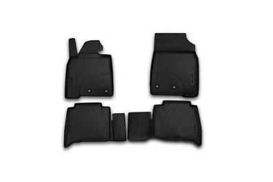 Element Gummi-Fußmatten 3D für TOYOTA Land Cruiser, 2015->, SUV 5 Türen, 4 tlg