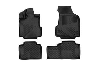 Element Gummi-Fußmatten 3D für HONDA Ridgeline, 2006-2014, Pick-up mit Doppelkabine,