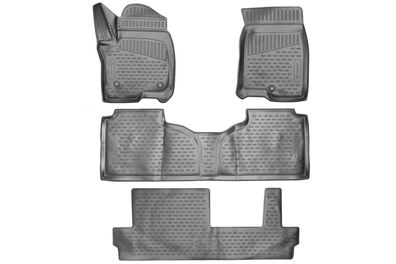Element Gummi-Fußmatten 3D für Chevrolet Suburban, 2021->, SUV 5 Türen, 4 tlg