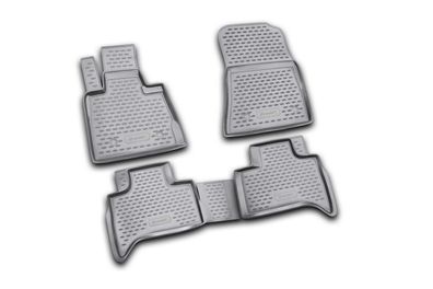 Element Gummi-Fußmatten 3D für BMW X5, 2000-2006, SUV 5 Türen, 4 tlg