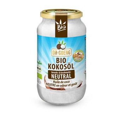 Dr. Goerg 6x Dr. Goerg Premium Bio-Kokosöl neutral / Bio-Kokosspeisefett 1000ml