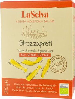 LaSelva 3x Strozzapreti - Teigwaren aus LaSelva-Hartweizengrieß 500g