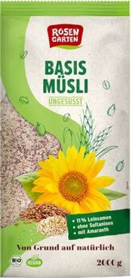 Rosengarten 6x Basis-Müsli ungesüßt 2000g