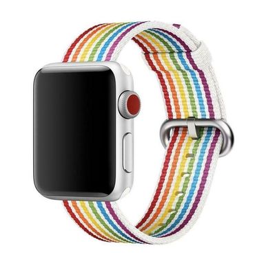 Original Apple Woven Nylon Armband 38/40/41mm MRY22ZM/A Pride Edition 2018