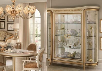 Vitrine Schrank Klassische Vitrinen Wohnzimmer Schränke Anrichte arredoclassic